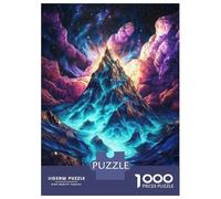 Puzzles pour Adolescents 1000 Pièces Cosmic Mountain Peak Puzzle Adulte Jeu Familial D'assemblage De Motifs Activités Amusantes À La Maison, 70x50cm/1000pcs