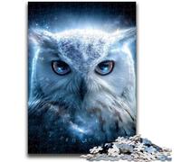 Puzzles pour Adolescents 1000 pièces Cosmic Owl Jeu Stimulant et Jeu Familial idéal comme Cadeau pour Toute la Famille 26x38cm