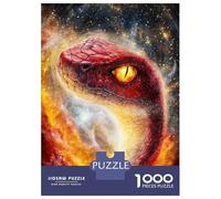 Puzzles pour Adolescents 1000 Pièces Cosmic Serpent Puzzles pour Adultes Jeux Amusants pour S'amuser en Famille Idéal comme Cadeau 70x50cm/1000pcs