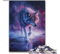 Puzzles pour Adolescents 1000 pièces Cosmic Wolf, Jeu intellectuel pour développer l'amour Entre Couples à partir de 14 Ans (Taille 50x75cm)