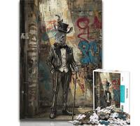 Puzzles pour Adolescents 1000 pièces, Costume zèbre, Anti-Stress, défi Difficile, décoration d'intérieur Unique et Cadeaux 50x75cm