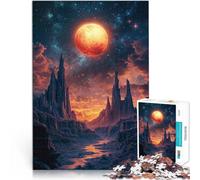 Puzzles pour Adolescents 1000 pièces Coucher de Soleil sur Alien Canyon Jeu Stimulant Offrir en Cadeau à Toute la Famille 75x50cm