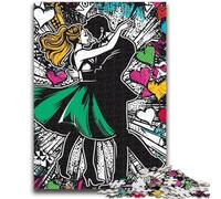 Puzzles pour Adolescents 1000 pièces Couple Graffiti Puzzles pour Adultes, Jeux Amusants en Famille, idéal comme Cadeau pour Toute la Famille (75x50cm)