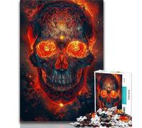 Puzzles pour Adolescents 1000 pièces Crâne coloré 1000 pièces pour Adultes, idéal comme Cadeau pour Toute la Famille à partir de 14 Ans (Taille 38x26cm)