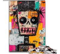 Puzzles pour Adolescents 1000 pièces Crâne Style Basquiat, entraînez Votre Cerveau et Vos Mains Cadeaux d'anniversaire et Cadeaux Uniques pour Les 14 Ans et Plus (Taille 50x75cm)