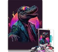 Puzzles pour Adolescents 1000 pièces Crocodile psychédélique Puzzles pour Adolescents, idéal comme Cadeau pour Toute la Famille Convient aux Enfants de 14 Ans et Plus (Taille 38x26cm)