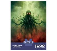 Puzzles pour Adolescents 1000 Pièces Cthulhu Like Creature Puzzles pour Adultes Jeux Relaxants Cadeaux De Décoration Parfaits pour Les Amis Et La Famille 52x38cm/1000pcs
