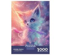 Puzzles pour Adolescents 1000 Pièces Cute Fox in Galaxy Puzzles pour Adolescents, Jouet, Décoration Murale, Jeu De Course De Vitesse, Cadeau Stimulant 38x26cm/1000pcs