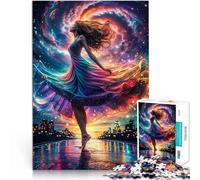 Puzzles pour Adolescents 1000 pièces Danse du Flow Jouets éducatifs d'apprentissage Activités Amusantes à la Maison, Cadeaux d'anniversaire, Cadeaux de Voyage, 75x50cm