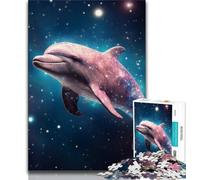 Puzzles pour Adolescents 1000 pièces Dauphin Fantastique, Jouet éducatif et décompressant pour Anniversaire et Noël (38x26cm)