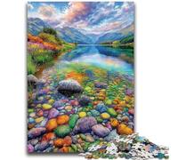 Puzzles pour Adolescents 1000 pièces de Galets colorés, Jouets éducatifs, Jeux en Famille, Cadeau d'anniversaire, 50x75cm