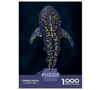 Puzzles pour Adolescents 1000 Pièces Deer in Sunflower Field, Starry Night Puzzles pour Adolescents Jeux Relaxants Course De Vitesse Manuelle Est Idéal comme Cadeau 70x50cm/1000pcs