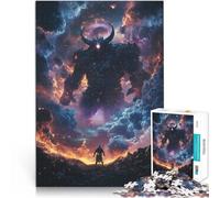 Puzzles pour Adolescents 1000 pièces Démon géant Contre héros dans l'espace Galactique Jeux éducatifs Cadeau Amusant 38x26cm