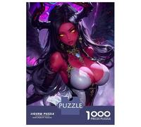 Puzzles pour Adolescents 1000 Pièces Demoness with Wings Puzzle pour Adultes Jeux Relaxants Décoration Intérieure Cadeaux Uniques pour Anniversaire Et Noël 70x50cm/1000pcs