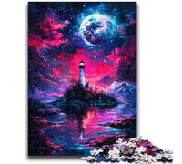 Puzzles pour Adolescents 1000 pièces Dengta Under The Blood Moon, Puzzle Adulte, Jeux éducatifs, décoration Murale, Cadeaux d'anniversaire et de Noël Uniques (50x75cm)