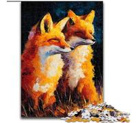 Puzzles pour Adolescents, 1000 pièces, Deux Renards, Jeu Stimulant, idéal comme Cadeau pour Toute la Famille, 50x75cm