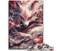 Puzzles pour Adolescents 1000 pièces Dieu des Renards Jouets éducatifs Décoration intérieure Unique et Cadeaux pour Les 14 Ans et Plus 38x26cm