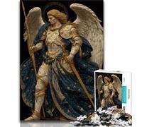 Puzzles pour Adolescents 1000 pièces Dix Chevaliers Anges médiévaux, Jeux Amusants en Famille, activités Amusantes à la Maison, Cadeau d'anniversaire, Cadeaux de Voyage (38x26cm)