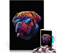 Puzzles pour Adolescents 1000 pièces Dogue de Bordeaux Défi Difficile pour soulager Le Stress Cadeau Amusant 38x26cm