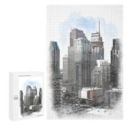 Puzzles pour adolescents 1000 pièces Downtown Montréal Canada Puzzles pour adultes Jouets Décoration murale Vacances à la maison Réduction du stress Cadeaux 1000 pièces