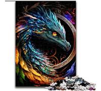 Puzzles pour Adolescents 1000 pièces Dragon coloré, éducatif et idéal comme Cadeau pour Toute la Famille (Taille 26x38cm)