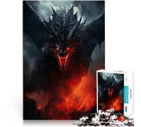 Puzzles pour Adolescents 1000 pièces Dragon Dangereux Jeux éducatifs Décoration d'intérieur Convient pour la décoration de Bureau 50x70cm