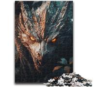 Puzzles pour Adolescents 1000 pièces Dragon en colère Jouets éducatifs et éducatifs Jeux familiaux Renforcer l'amour Entre Les Couples 26x38cm