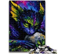 Puzzles pour Adolescents 1000 pièces Dragon et Terre 1000 pièces pour Adultes, pour Jeu éducatif, défi, Jouet, offrez-Le à Toute la Famille (38x26cm)