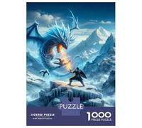 Puzzles pour Adolescents 1000 Pièces Dragon Fantasy Art Print Puzzle pour Adolescents Analyse Et Logique Difficile Et Stimulant Un pour Les Jeux 52x38cm/1000pcs