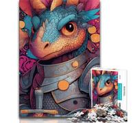 Puzzles pour Adolescents 1000 pièces Dragon Rider, Anti-Stress, Vacances à la Maison, Passe-Temps, améliore l'amour Entre Couples (38x26cm)