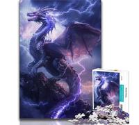 Puzzles pour Adolescents 1000 pièces Dragon Volant Fantastique, Jeu éducatif pour Anniversaire et Noël à partir de 14 Ans (Taille 75x50cm)