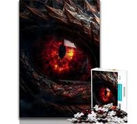 Puzzles pour Adolescents 1000 pièces Dragons de feu Ruby Eye Puzzles pour Adolescents, idéal comme Cadeau pour Toute la Famille Convient aux Enfants de 14 Ans et Plus (Taille 75x50cm)