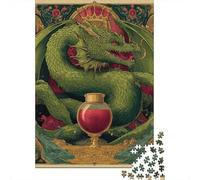 Puzzles pour Adolescents 1000 Pièces Dragon's Red Elixir Magical Potion Puzzles pour Adultes - Décoration Murale - Décoration Parfaite - Cadeaux Uniques d'anniversaire Et De Noël 52x38cm/1000pcs