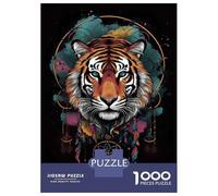 Puzzles pour Adolescents 1000 Pièces Dreamcatcher Mandala Tiger Puzzles pour Adultes, Jouets Anti-Stress, Décoration Murale, Cadeaux d'anniversaire Et Cadeaux Uniques 38x26cm/1000pcs