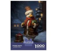 Puzzles pour Adolescents 1000 Pièces Duck Xmas Sweet Puzzles pour Adultes Jeux Relaxants Assemblage De Motifs Cadeaux Uniques pour Anniversaire Et Noël 70x50cm/1000pcs