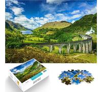 Puzzles pour Adolescents 1000 pièces Écosse Royaume-Uni Voyage Nature Impossible Décoration Murale, Cadeaux Uniques pour Anniversaire et Noël 52x38cm
