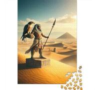 Puzzles pour Adolescents 1000 Pièces Egyptian Pyramid Wall Art Puzzles pour Adolescents - Améliorez Votre Mémoire pour Un Anniversaire Ou Noël - Jeu Au Design Magnifique 52x38cm/1000pcs