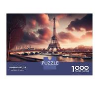 Puzzles pour Adolescents 1000 Pièces Eiffel Tower Paris France-2 Puzzle pour Adolescents Analyse Et Logique Difficile Et Stimulant Un pour Les Jeux 38x26cm/1000pcs