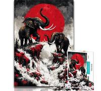 Puzzles pour Adolescents 1000 pièces Éléphant Magique, Jeux éducatifs, décoration d'intérieur, Cadeau d'anniversaire, Art Mural (38x26cm)