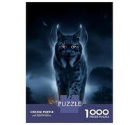 Puzzles pour Adolescents 1000 Pièces Ember Lynx - Silent Flame of The Shadow Realm Puzzle À Faire Soi-même, Jouet Anti-Stress, Interaction Parent-Enfant 38x26cm/1000pcs
