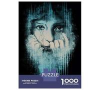 Puzzles pour Adolescents 1000 Pièces Emotional Woman's Face Art Print Puzzles pour Adultes, Jouets À Monter Soi-même, Analyse Et Logique, Activités Ludiques À La Maison, 38x26cm/1000pcs