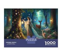 Puzzles pour Adolescents 1000 Pièces Enchanted Forest Fantasy Puzzles pour Adolescents Jeux Relaxants Course De Vitesse Manuelle Est Idéal comme Cadeau 38x26cm/1000pcs