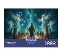 Puzzles pour Adolescents 1000 Pièces Enchanted Stone Circle Mystical Night Sky Puzzle pour Adultes Jeux Relaxants Une Œuvre d'art Cadeaux De Noël Et d'anniversaire 38x26cm/1000pcs
