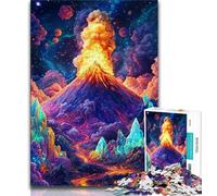 Puzzles pour Adolescents 1000 pièces Éruption volcanique 1000 pièces pour Adultes Jeux éducatifs familiaux décoration d'intérieur Cadeau 26x38cm