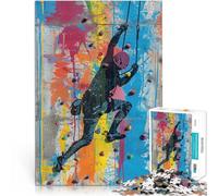 Puzzles pour Adolescents 1000 pièces Escalade de Mur Urbain Défi Difficile pour soulager Le Stress Bon Cadeau 38x26cm