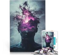 Puzzles pour Adolescents 1000 pièces Esprit Cosmique Jeu Familial Anti-Stress Défi Difficile Cadeau d'anniversaire, Cadeaux 38x26cm