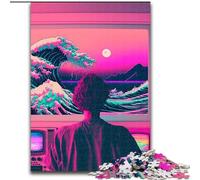 Puzzles pour Adolescents 1000 pièces, esthétique Vaporwave, Jouets éducatifs, Jeux Anti-Stress, décoration Murale (Taille 26x38cm)