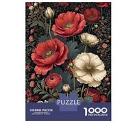 Puzzles Pour Adolescents 1000 Pièces Eternal Poppy Elegance Puzzle Pour Adolescents - Idéal Pour Passer Le Temps À La Maison, Pour Un Anniversaire, Noël, Des Jeux En Famille Et Des Soirées Jeux 38x26c
