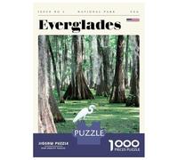Puzzles Pour Adolescents 1000 Pièces Everglades National Park Travel Art Puzzles Pour Adolescents - Défi Difficile - Entraînez Votre Cerveau Et Vos Mains - Casse-tête - Jeux En Famille 38x26cm/1000pcs