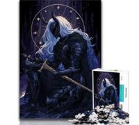 Puzzles pour Adolescents 1000 pièces Evil Knight, Jeu Stimulant et Jeu Familial, Interaction Parent-Enfant 75x50cm